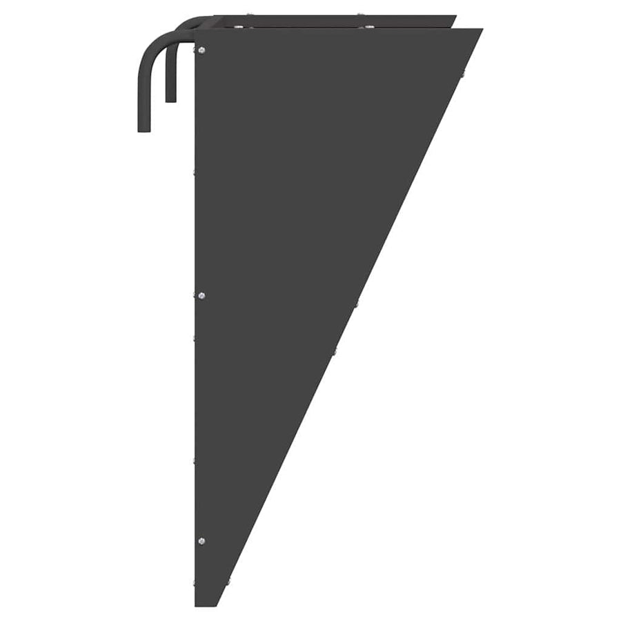 Hangend Hooi Feeder Zwart 61 x 33 x 66 cm Koudgewalst Staal