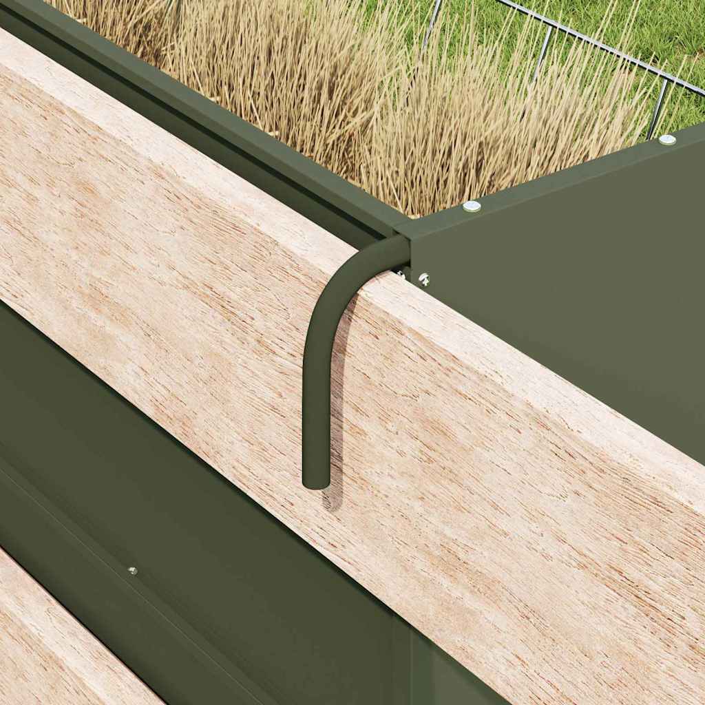 Hangend Hooi Feeder Olijf Groen 61 x 33 x 66 cm