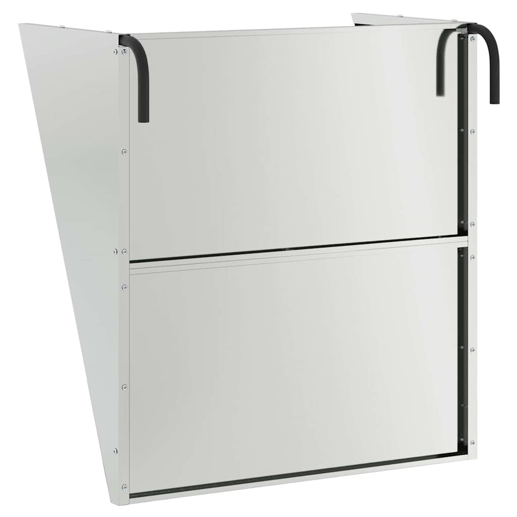 Hangend Hooi Feeder Zilver 61 x 33 x 66 cm Gegalvaniseerd staal