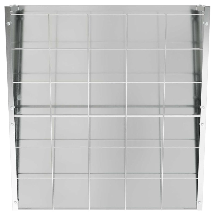 Hangend Hooi Feeder Zilver 61 x 33 x 66 cm Gegalvaniseerd staal