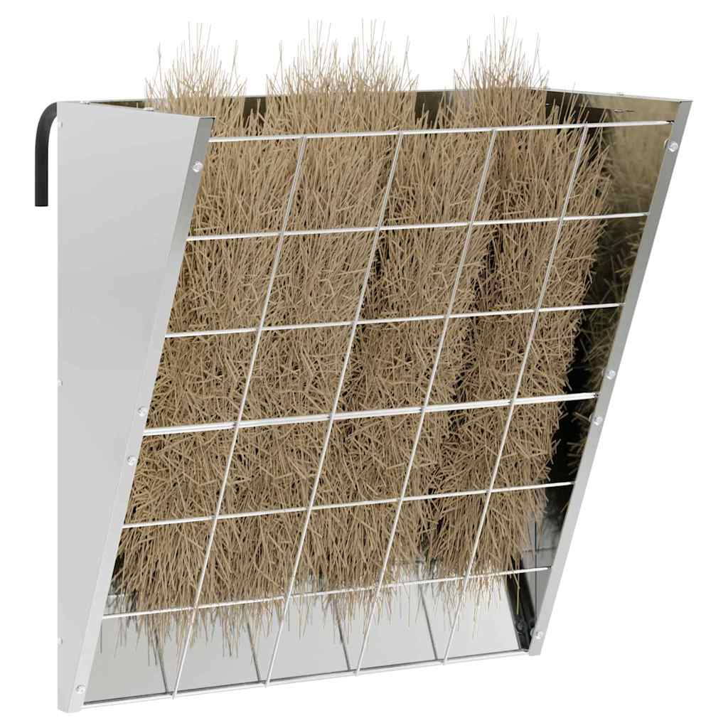 Hangend Hooi Feeder Zilver 61 x 33 x 66 cm Gegalvaniseerd staal