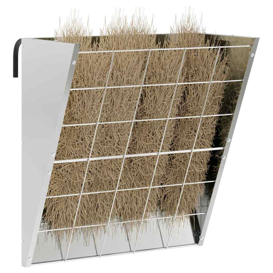 Hangend Hooi Feeder Zilver 61 x 33 x 66 cm Gegalvaniseerd staal
