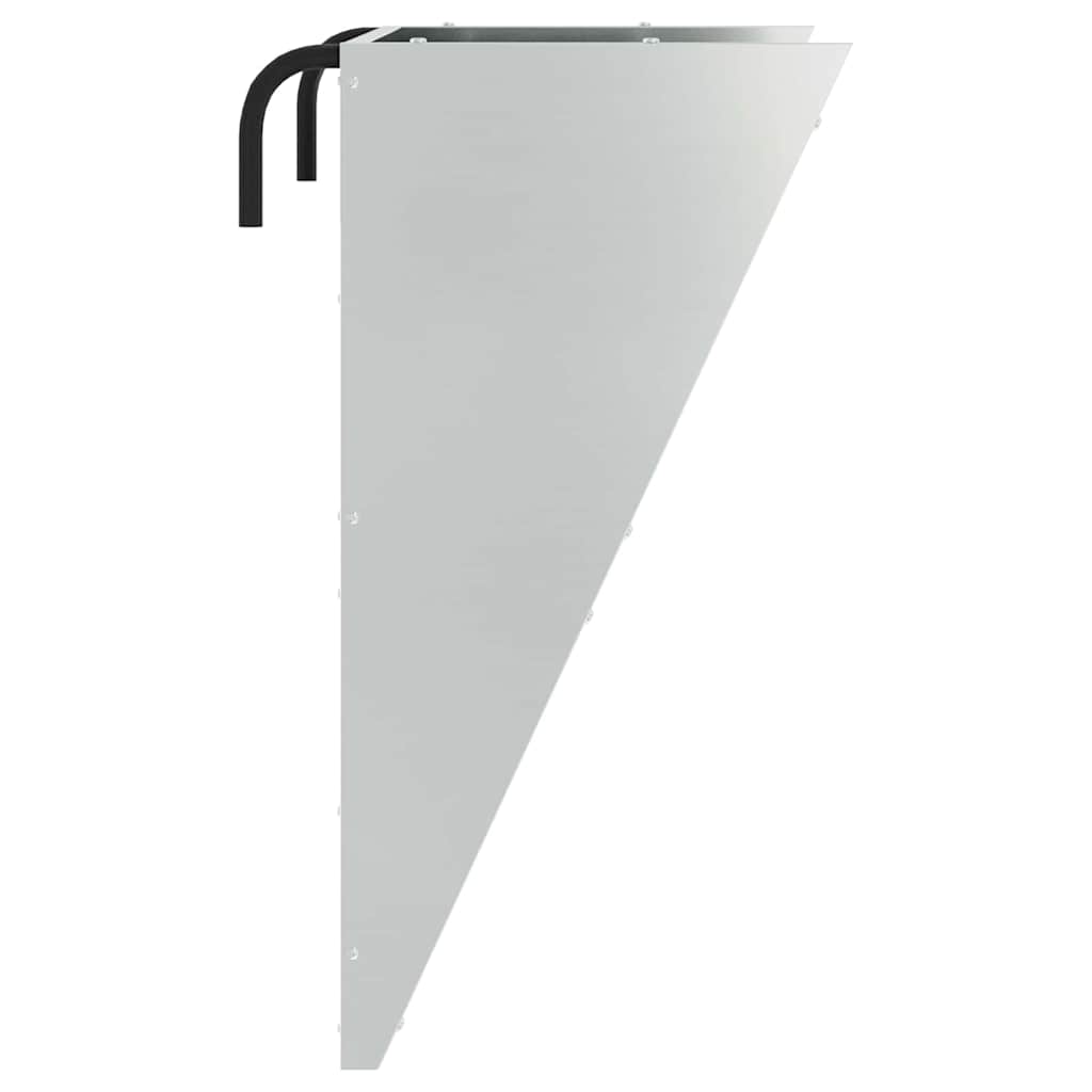 Hangend Hooi Feeder Zilver 61 x 33 x 66 cm Gegalvaniseerd staal