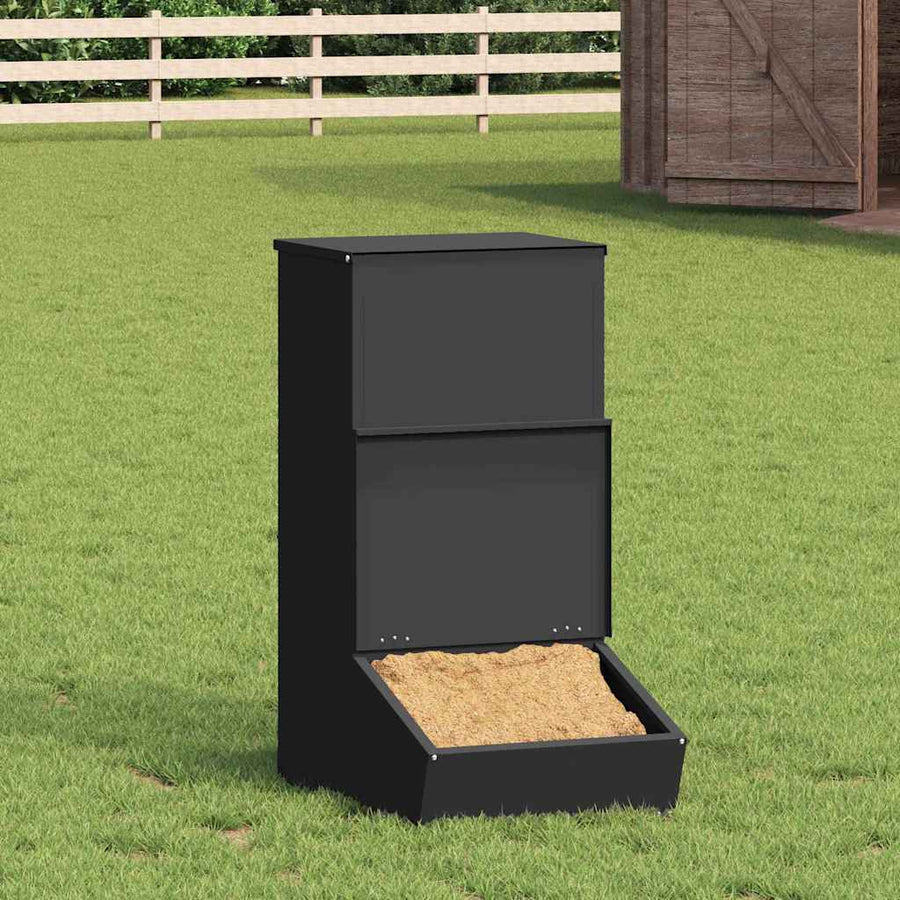Varkensvoeder Zwart 55 x 51 x 91.5 cm Koudgewalst Staal