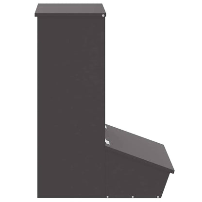 Varkensvoeder Zwart 55 x 51 x 91.5 cm Koudgewalst Staal