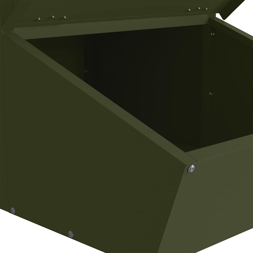Varkensvoeder Olijf Groen 55 x 51 x 91.5 cm Koudgewalst Staal