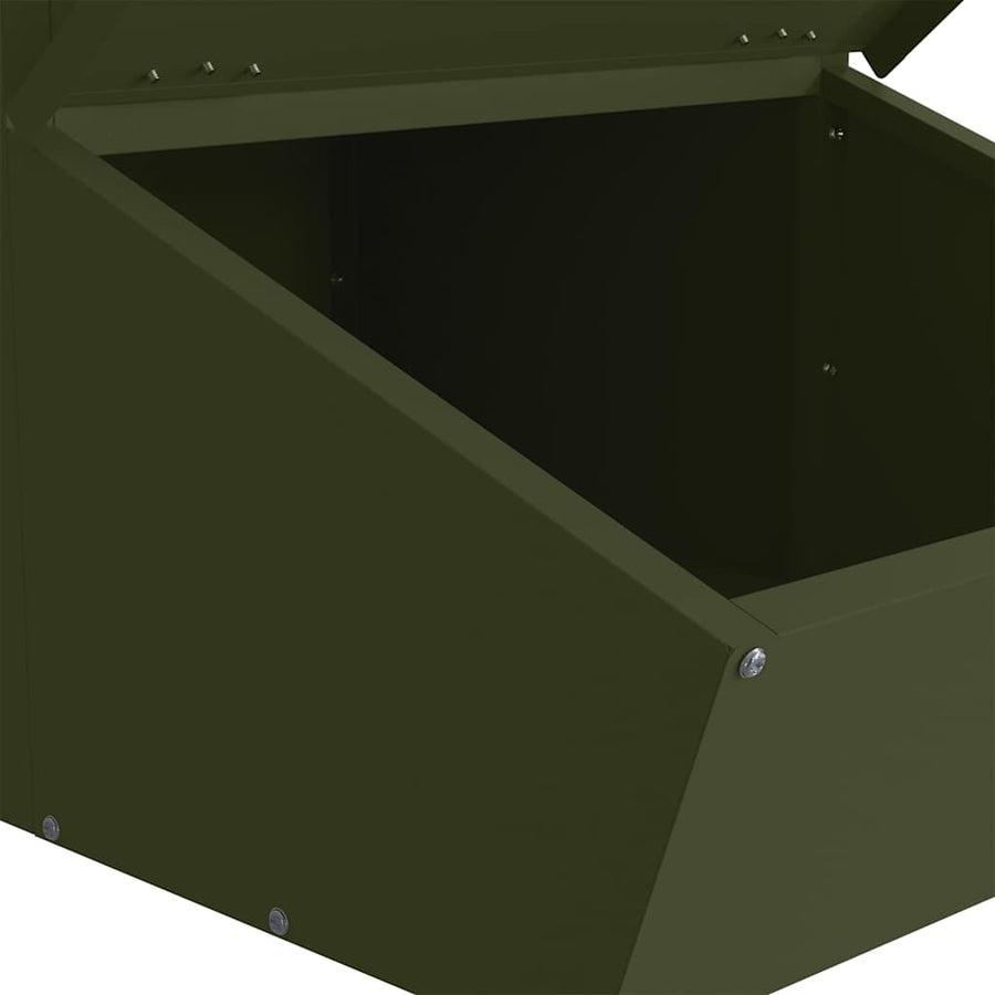 Varkensvoeder Olijf Groen 55 x 51 x 91.5 cm Koudgewalst Staal