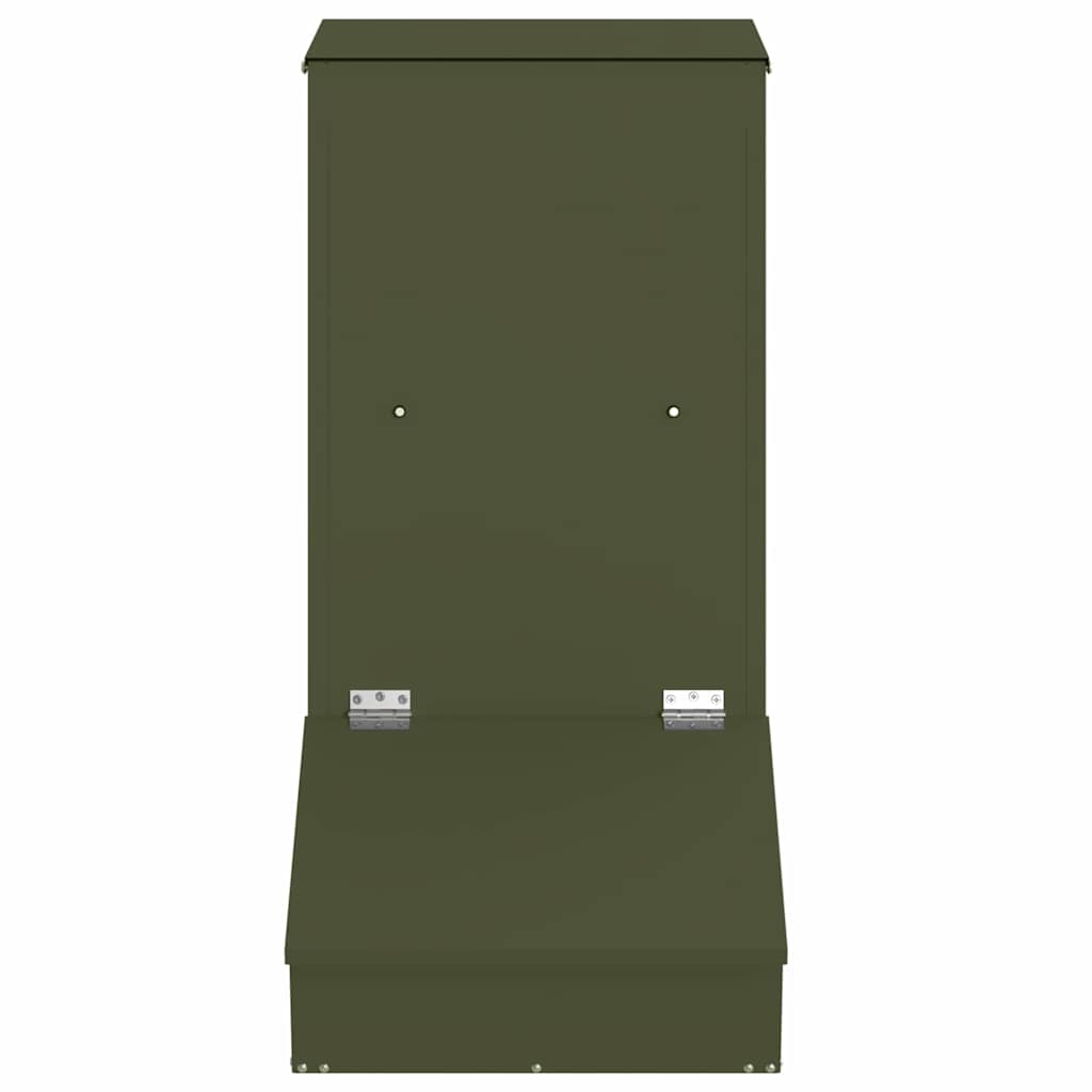 Varkensvoeder Olijf Groen 55 x 51 x 91.5 cm Koudgewalst Staal