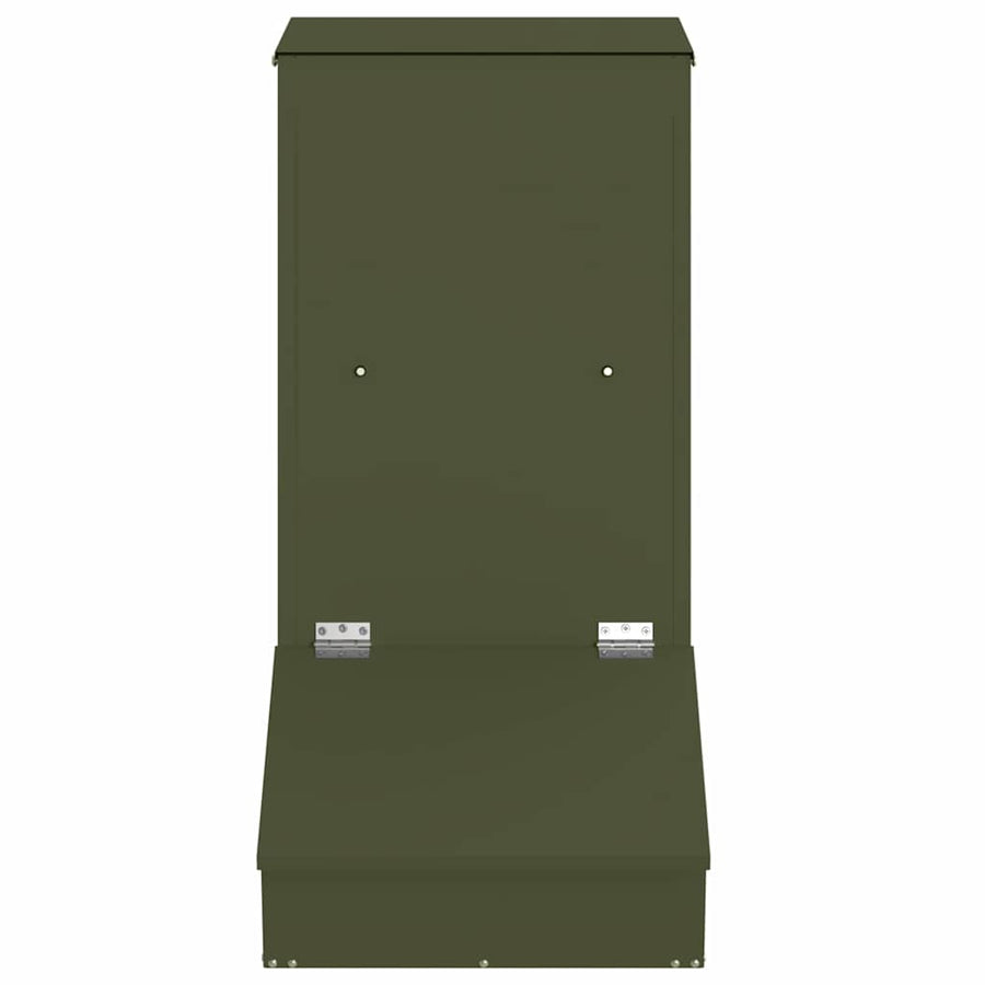 Varkensvoeder Olijf Groen 55 x 51 x 91.5 cm Koudgewalst Staal