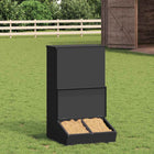 Pig Feeder Black 55 x 51 x 91.5 cm Cold-rolled Steel