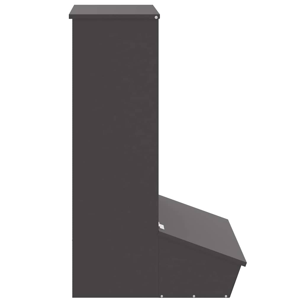 Varkensvoeder Zwart 55 x 51 x 91.5 cm Koudgewalst Staal