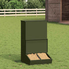 Pig Feeder Olive Green 55 x 51 x 91.5 cm Cold-Rolled Steel