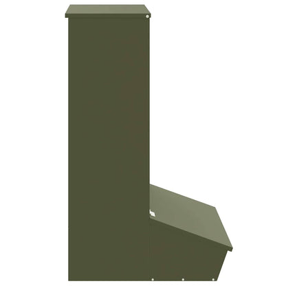Varkensvoeder Olijf Groen 55 x 51 x 91.5 cm Koudgewalst Staal