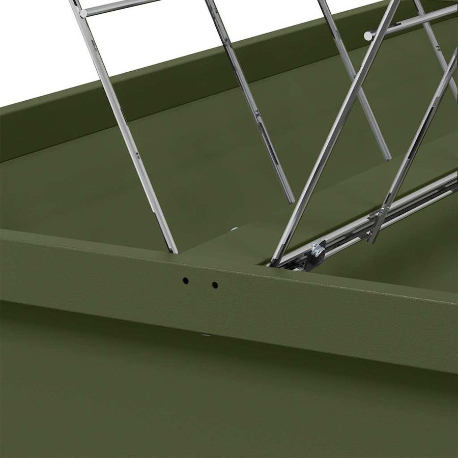 Vee voeder Olijf Groen 100 x 60 x 90 cm Koudgewalst Staal