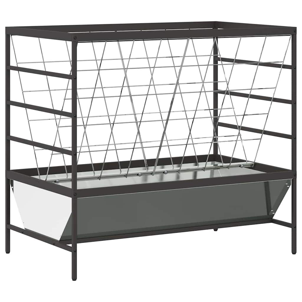 Vee voeder Zilver 100 x 60 x 90 cm Gegalvaniseerd staal