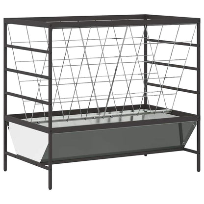 Vee voeder Zilver 100 x 60 x 90 cm Gegalvaniseerd staal