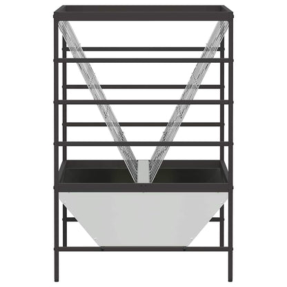 Vee voeder Zilver 100 x 60 x 90 cm Gegalvaniseerd staal