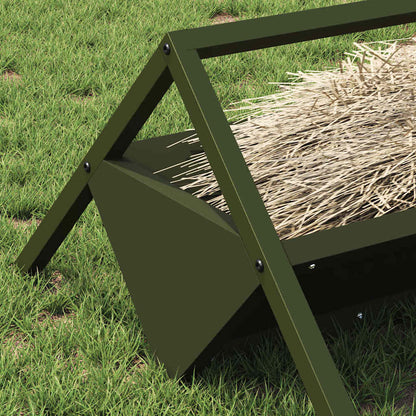 Voederbak voor vee Olijf Groen 111 x 76 x 38 cm
