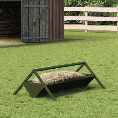 Voederbak voor vee Olijf Groen 111 x 76 x 38 cm