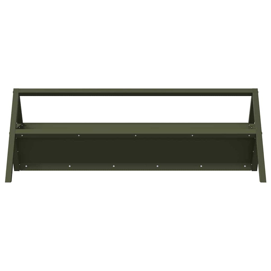 Voederbak voor vee Olijf Groen 111 x 76 x 38 cm