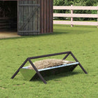 Cattle Feeder Silver 111 x 76 x 38 cm Galvanized steel