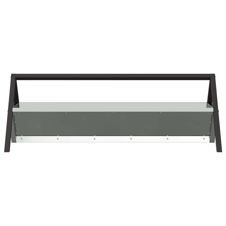 Voederbak voor vee Zilver 111 x 76 x 38 cm Gegalvaniseerd staal