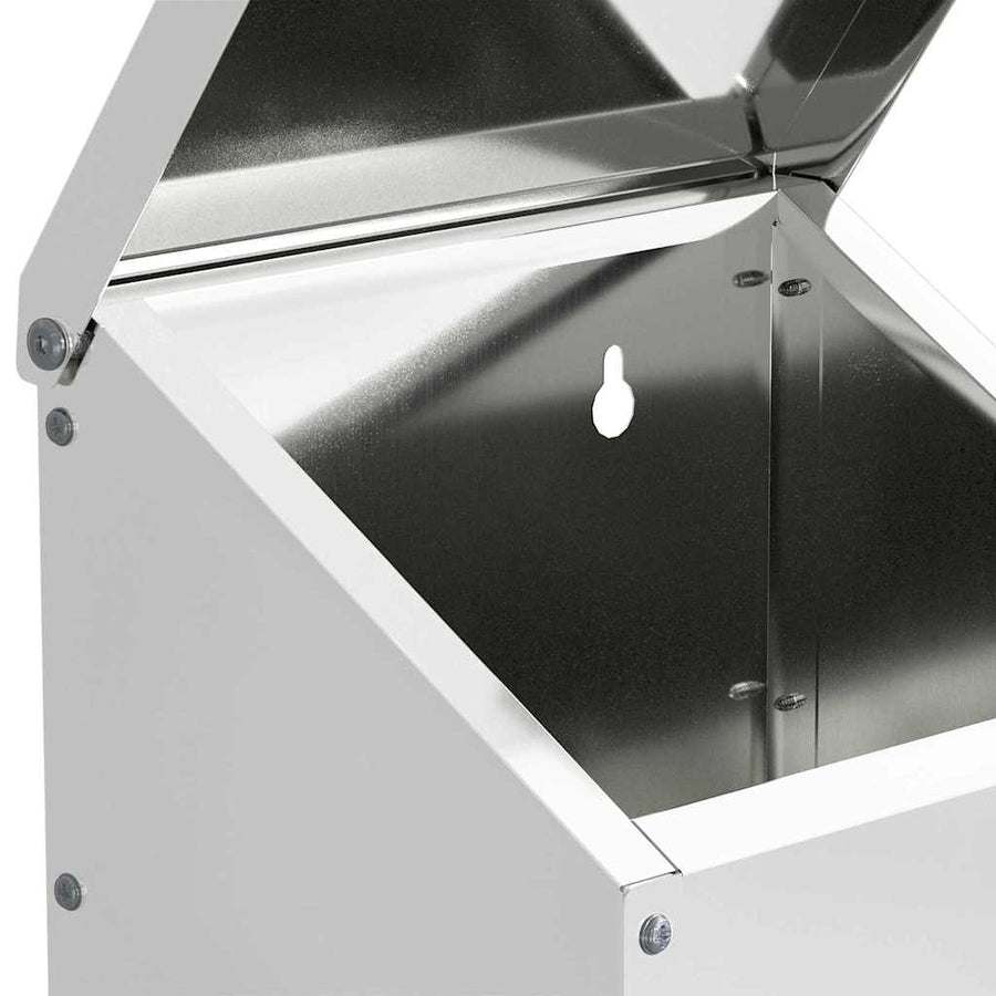 Kip voerbak Zilver 21 x 16 x 33 cm Gegalvaniseerd staal