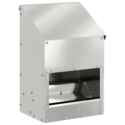 Kip voerbak Zilver 21 x 16 x 33 cm Gegalvaniseerd staal