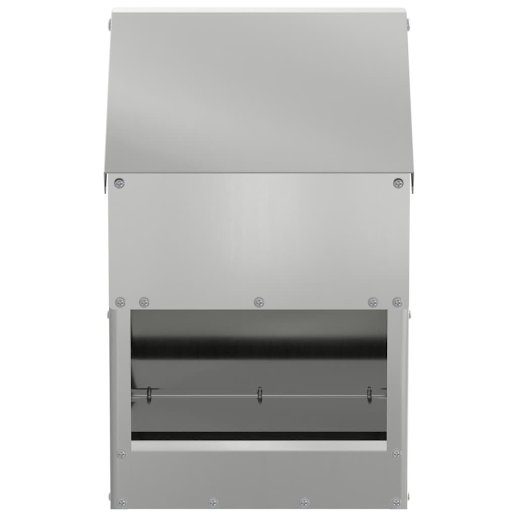 Kip voerbak Zilver 21 x 16 x 33 cm Gegalvaniseerd staal
