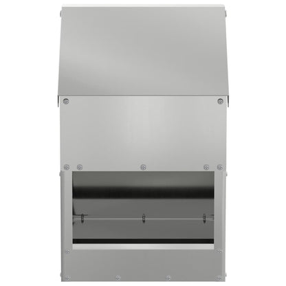 Kip voerbak Zilver 21 x 16 x 33 cm Gegalvaniseerd staal
