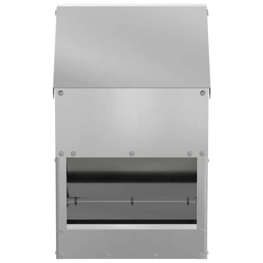 Kip voerbak Zilver 21 x 16 x 33 cm Gegalvaniseerd staal