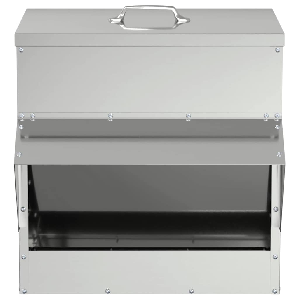 Kip voerbak Zilver 40,5 x 45 x 41 cm Gegalvaniseerd staal