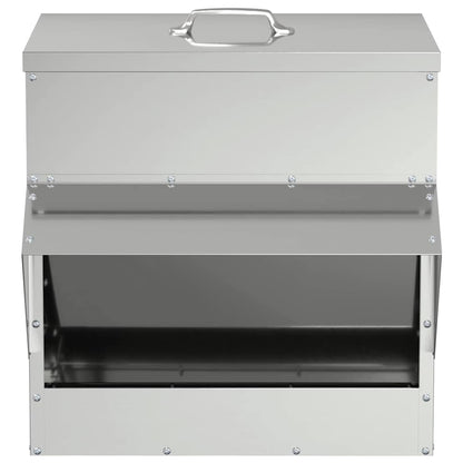Kip voerbak Zilver 40,5 x 45 x 41 cm Gegalvaniseerd staal