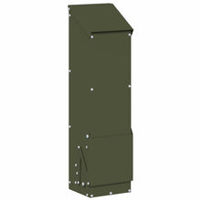 Kip voerbak Olijf Groen 13 x 12 x 51 cm Koudgewalst Staal