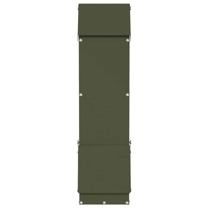 Kip voerbak Olijf Groen 13 x 12 x 51 cm Koudgewalst Staal