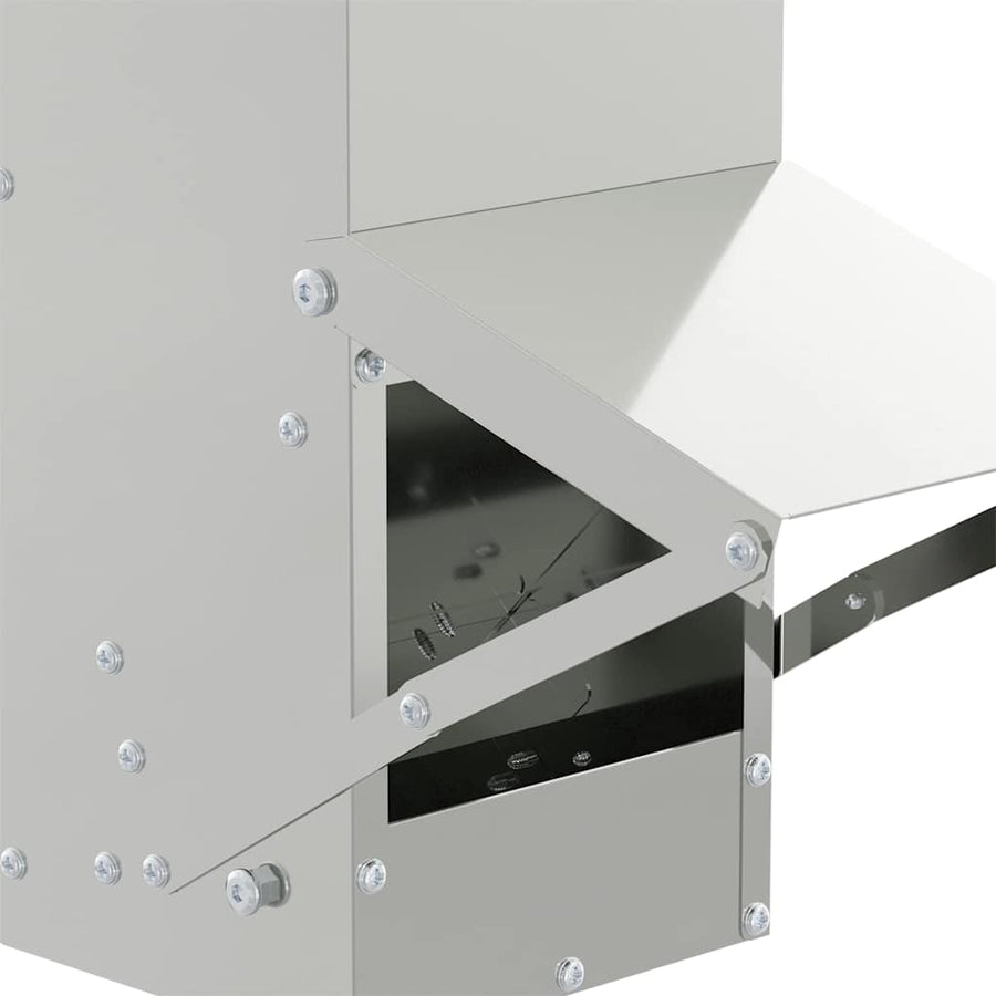 Kip voerbak Zilver 13 x 12 x 51 cm Gegalvaniseerd staal