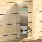 Chicken feeder Silver 13 x 12 x 51 cm Galvanised steel