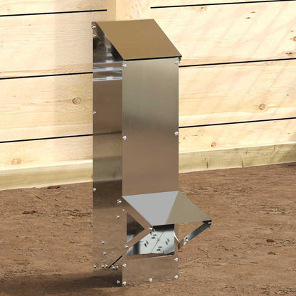 Kip voerbak Zilver 13 x 12 x 51 cm Gegalvaniseerd staal