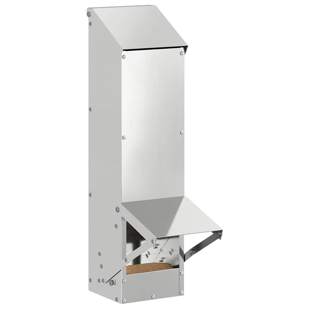 Kip voerbak Zilver 13 x 12 x 51 cm Gegalvaniseerd staal