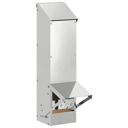 Kip voerbak Zilver 13 x 12 x 51 cm Gegalvaniseerd staal