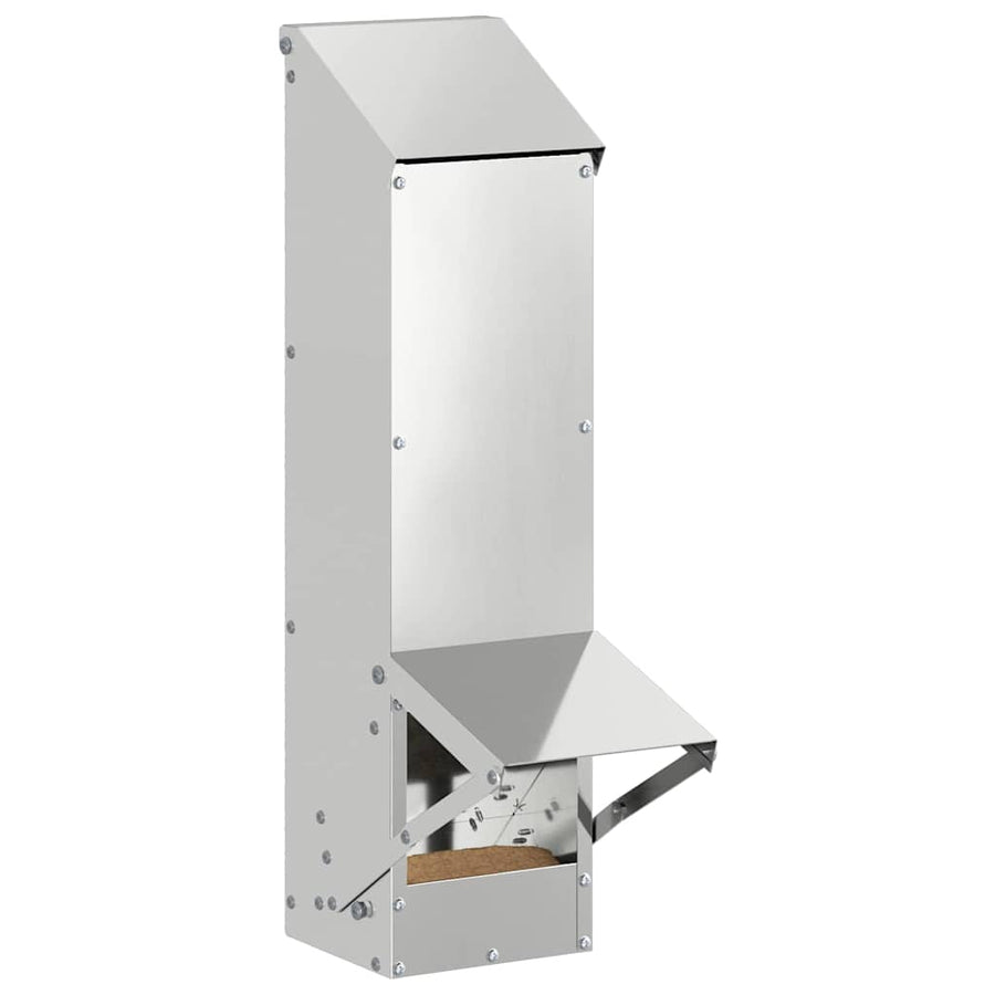 Kip voerbak Zilver 13 x 12 x 51 cm Gegalvaniseerd staal
