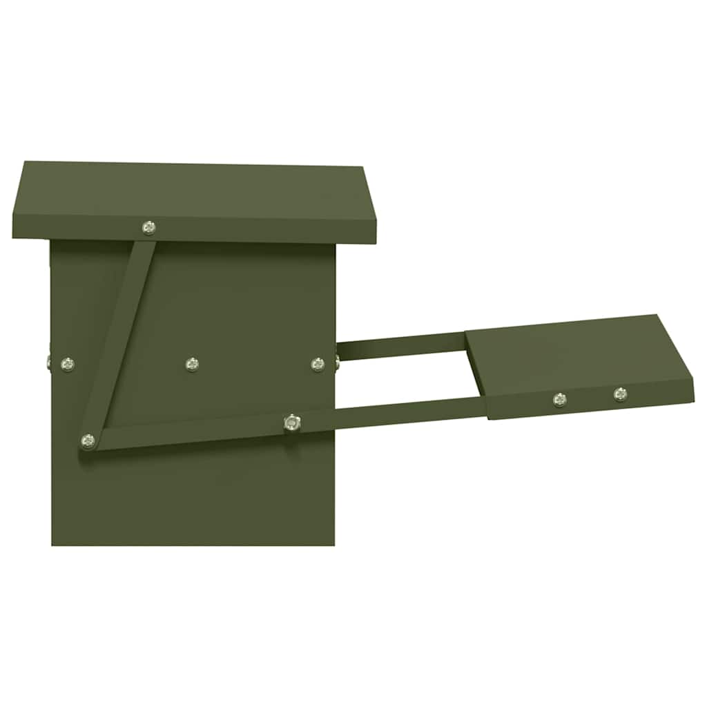 Kippen Treadle Voeder Olijf Groen 48,5 x 39,5 x 19 cm