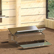 Kippen treadle voeder 75x53x20.5 cm gegalvaniseerd staal