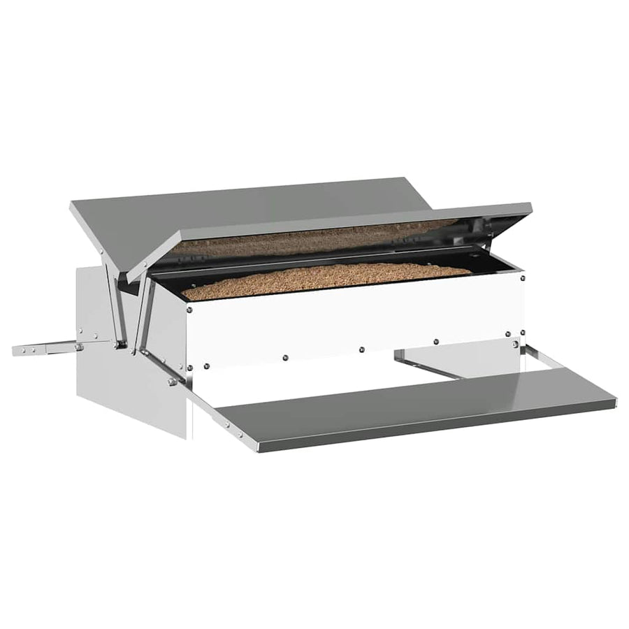 Kippen Treadle Voeder Zilver 75 x 53 x 20,5 cm