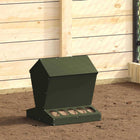 Kip voerbak 40x40x45 cm koudgewalst staal olijf groen