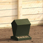 Chicken Feeder Olive Green 30 x 30 x 39 cm Cold Rolled Steel