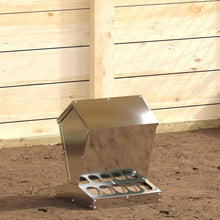 Kip voerbak Zilver 30 x 30 x 39 cm Gegalvaniseerd staal
