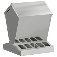 Kip voerbak Zilver 30 x 30 x 39 cm Gegalvaniseerd staal