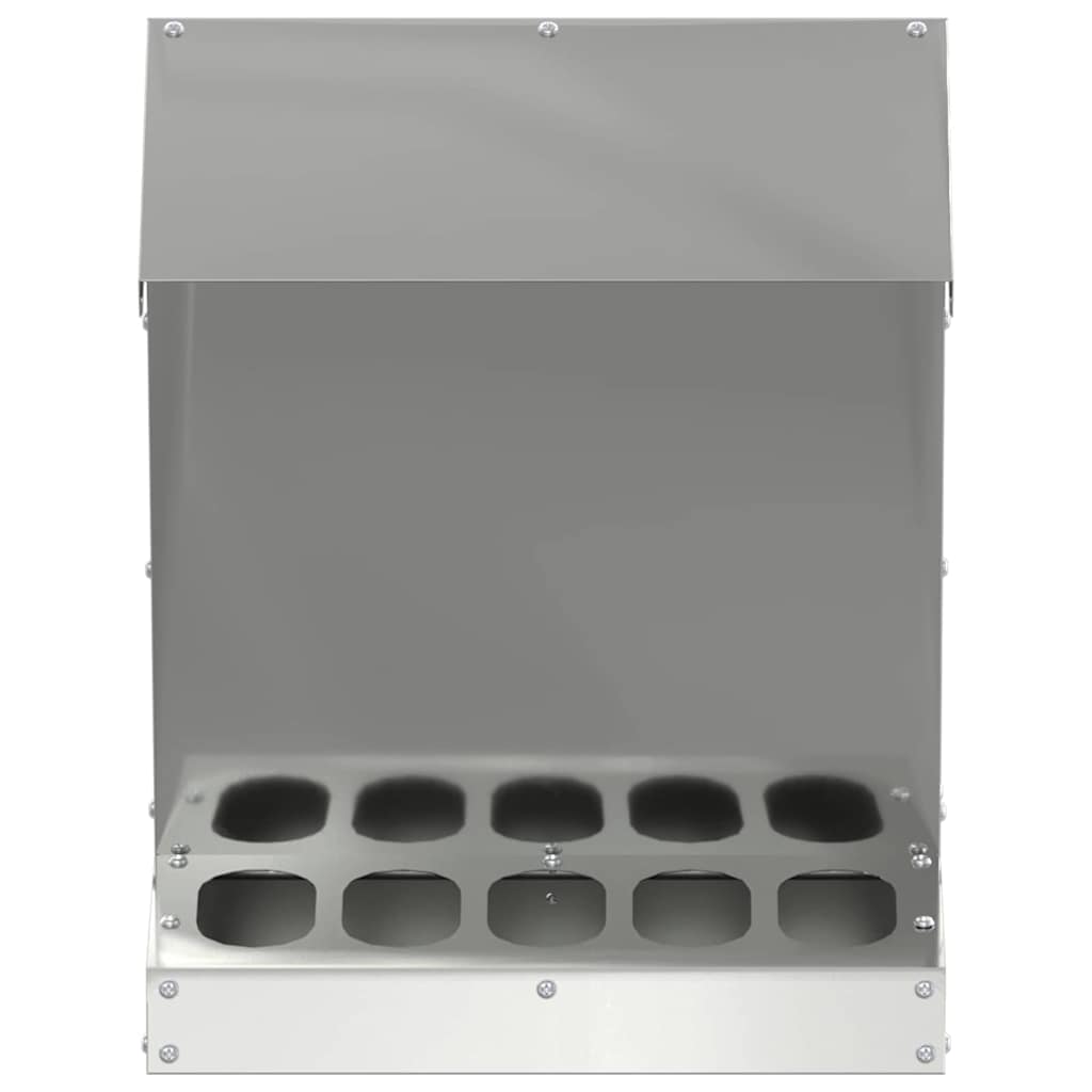 Kip voerbak Zilver 30 x 30 x 39 cm Gegalvaniseerd staal