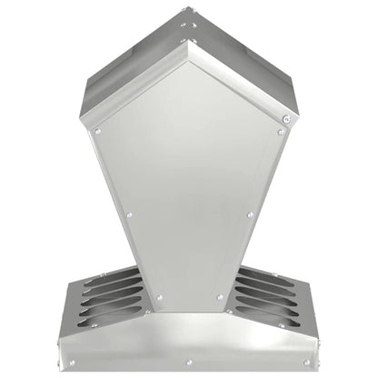 Kip voerbak Zilver 30 x 30 x 39 cm Gegalvaniseerd staal